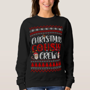 いとこのクルーのパジャマスクリスマス醜いクリスマスマッチング スウェットシャツ