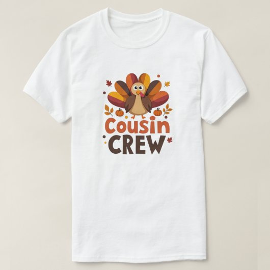 いとこのクルーの感謝祭 Tシャツ (デザイン正面)