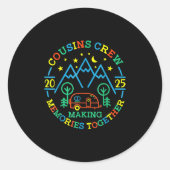 いとこのクルー作成メモリ2025家族懇親会Tr ラウンドシール (正面)