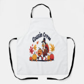 いとこのクルー感謝カボチャ エプロン (正面)