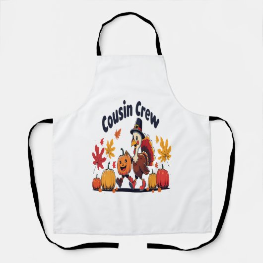 いとこのクルー感謝カボチャ エプロン (正面)