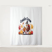いとこのクルー感謝カボチャ タペストリー (正面)