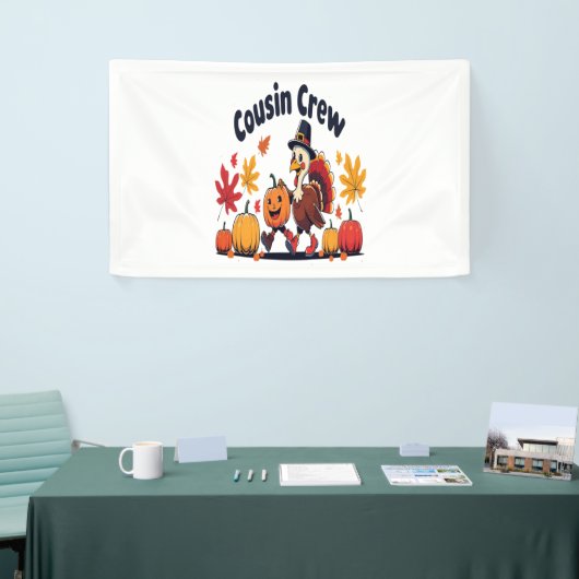 いとこのクルー感謝カボチャ 横断幕 (トレードショー)
