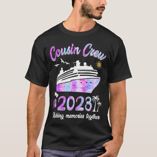 いとこのクルー2023絞り染めクルーズ恋人 Tシャツ (正面)