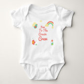 いとこのクルー・フローラベビーのボディスーツの贈り物に新登場 ベビーボディスーツ (正面)