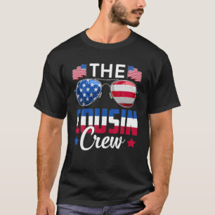 いとこのクルーUSA国旗サングラスファミリーマッチン Tシャツ
