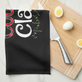 いとこのクロースクリスマスサンタファミリーマッチングパジャム キッチンタオル (四つ折り)