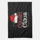 いとこのクロースクリスマスサンタファミリーマッチングパジャム キッチンタオル (縦)