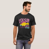 いとこのサウルスレックスおもしろい恐竜キッズ女の子 Tシャツ (正面フル)