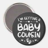 いとこのジェンダー・リビールサークルベビーを手に入れる マグネット (正面/裏面)