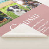 いとこのダスティーローズピンクフォトコラージュ シェルパブランケット (3/4)