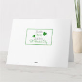 いとこのハッピーセントパトリックの日 カード (裏面)