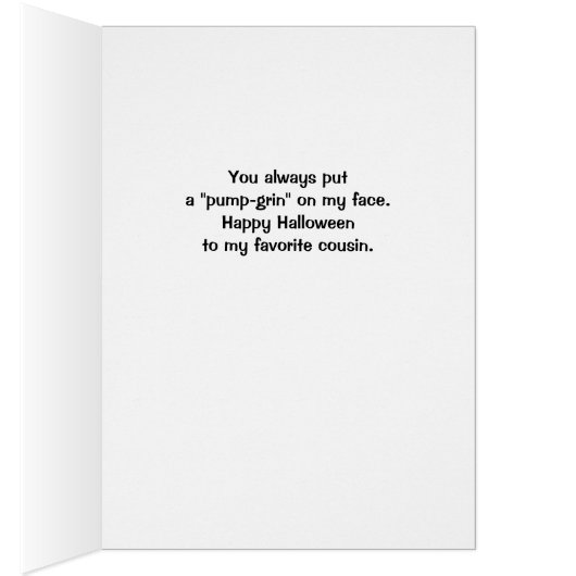 いとこのハロウィーンかわいいジャック・オランタン (内側 (右))