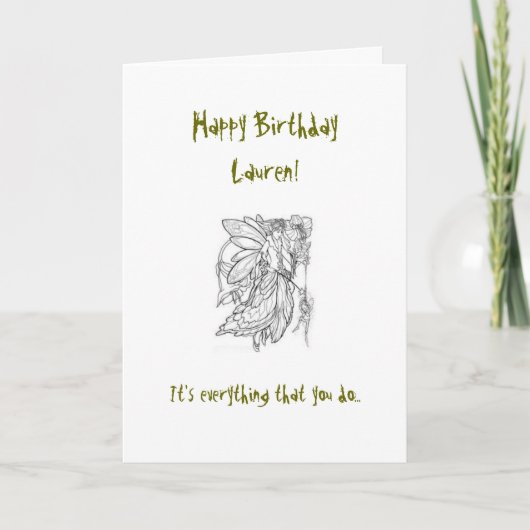 いとこのバースデー・カード カード (正面)