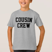いとこのパーソナライズされたクルースポーティスタイル Tシャツ (正面)