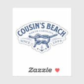 いとこのビーチNC私が向いた夏かわいらし シール (シート)