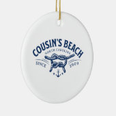 いとこのビーチNC私が向いた夏かわいらし セラミックオーナメント (右)