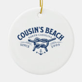いとこのビーチNC私が向いた夏かわいらし セラミックオーナメント (正面)