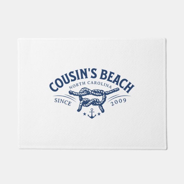 いとこのビーチNC私が向いた夏かわいらし ドアマット (正面)