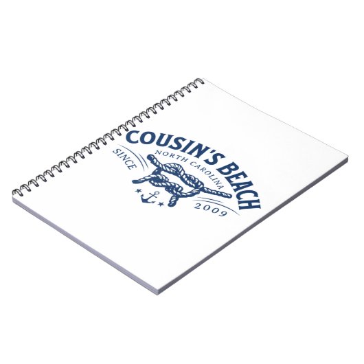 いとこのビーチNC私が向いた夏かわいらし ノートブック (左側)