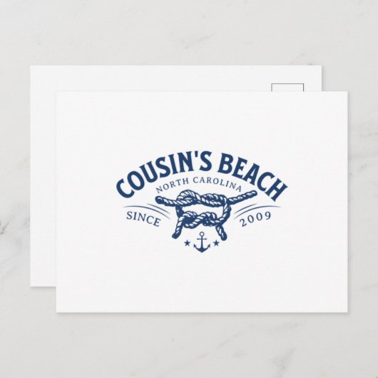 いとこのビーチNC私が向いた夏かわいらし ポストカード (正面/裏面)