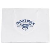 いとこのビーチNC私が向いた夏かわいらし ラージペーパーバッグ