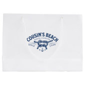 いとこのビーチNC私が向いた夏かわいらし ラージペーパーバッグ (裏面)