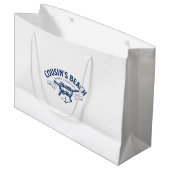 いとこのビーチNC私が向いた夏かわいらし ラージペーパーバッグ (正面アングル)