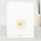 いとこのフォトコラージングビッグ誕生日カード サンキューカード (裏面)