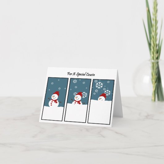 いとこのブリザードのクリスマスカード シーズンカード (正面)