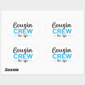 いとこの乗組員 楕円形シール (シート)