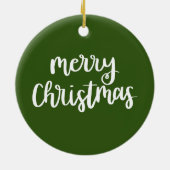 いとこの分隊のためのサンタクロースとゴルフクリスマス セラミックオーナメント (裏面)