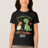 いとこの大きな恐竜が従兄弟になるベビーレックス トライブレンドＴシャツ (正面)