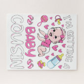 いとこの女の子のジェンダーのベビーを公開する ジグソーパズル (横)