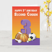 いとこの子の第3期バースポーツボール カード (黄色い花)