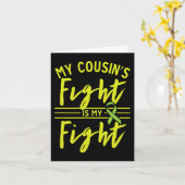 いとこの戦いは私の闘い腎臓病の待ち受け カード (黄色い花)