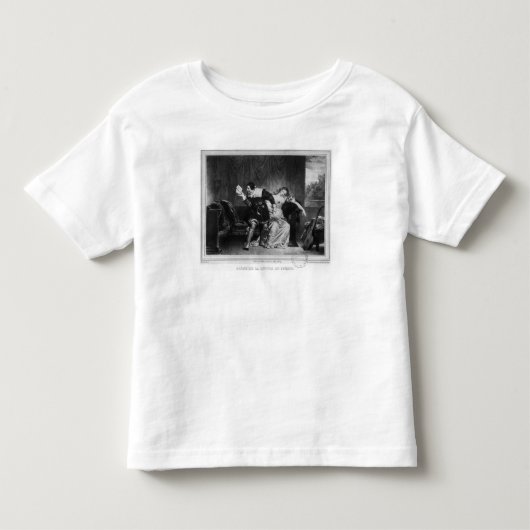 いとこの手紙の場面 トドラーTシャツ (正面)