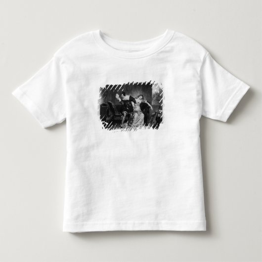 いとこの手紙の場面 トドラーTシャツ (正面)