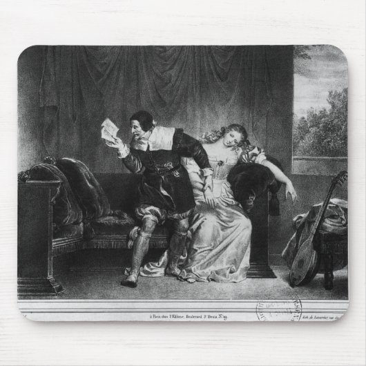 いとこの手紙の場面 マウスパッド (正面)