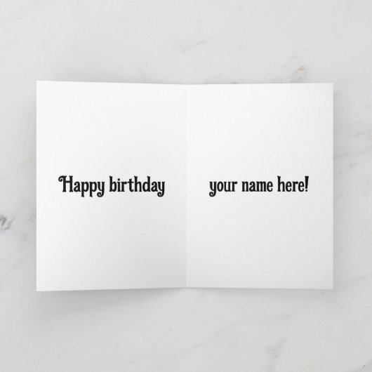 いとこの日素晴らしの誕生日カードを持つ シーズンカード (内部)