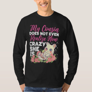 いとこの熱狂するかわいいバラ猫 Tシャツ