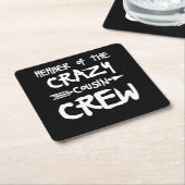 いとこの熱狂する乗組員 スクエアペーパーコースター (アングル)