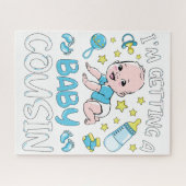 いとこの男の子のジェンダーのベビーの暴露を受けている ジグソーパズル (横)