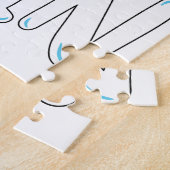 いとこの男の子のジェンダーのベビーの暴露を受けている ジグソーパズル (側面)