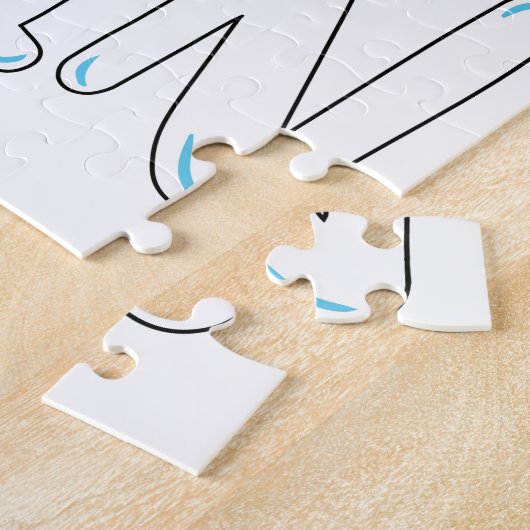 いとこの男の子のジェンダーのベビーの暴露を受けている ジグソーパズル (側面)