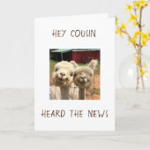 いとこの祝カードの時間 カード (黄色い花)