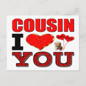 いとこの私はあなたを愛 ポストカード (正面)