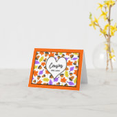 いとこの秋の誕生日いとこ達は愛している カード (黄色い花)