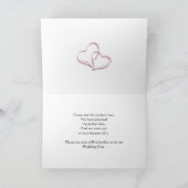 いとこの花嫁のメイドへのバラ 招待状 (内部)