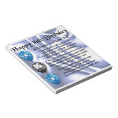 いとこの詩16番目の誕生日 – 青 ノートパッド (アングル)